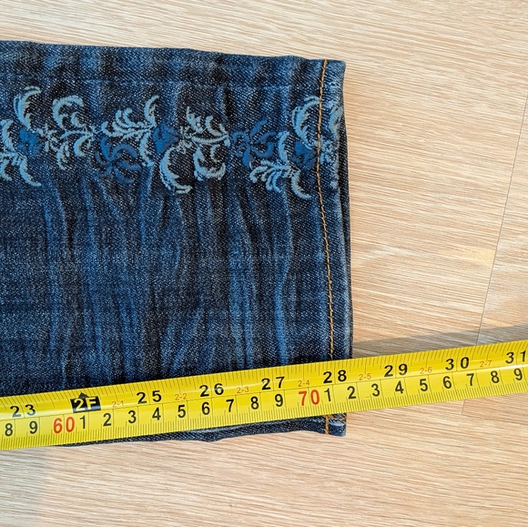Driftwood Jeans Women's 32 Dark Blue Embroidered - Picture 8 of 10
